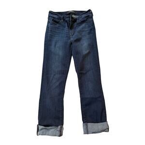 Liverpool Los Angeles Jeans Women's 2/26 The Crop Love Cuffed Dark Wash